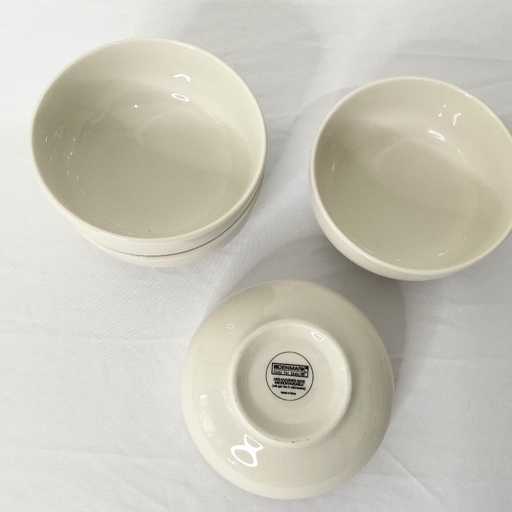 DENMARK Tools For Cooks White Ceramic Bowls Set Of 5